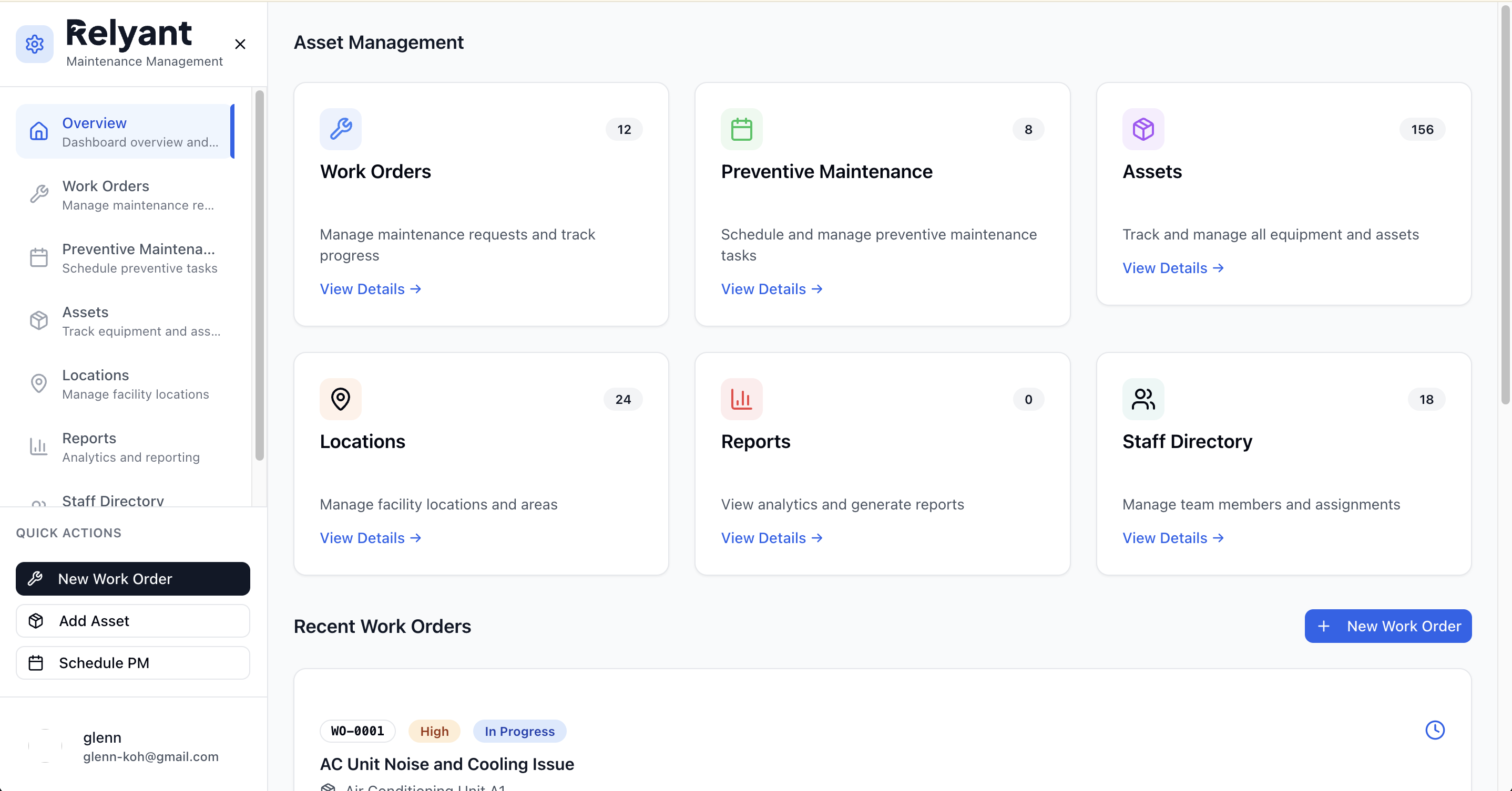 Dashboard preview